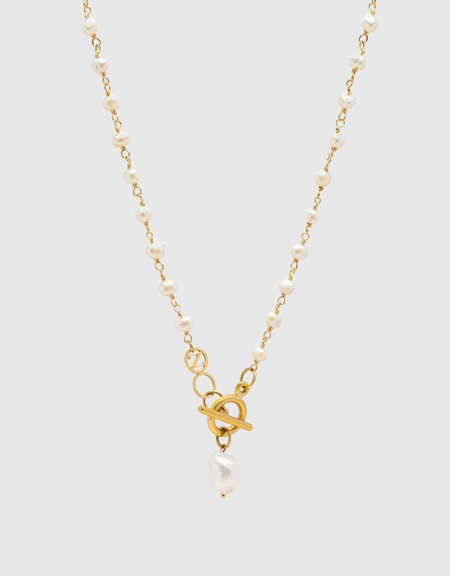 Nialaya Jewellery - Women's Pearl Wrap Necklace