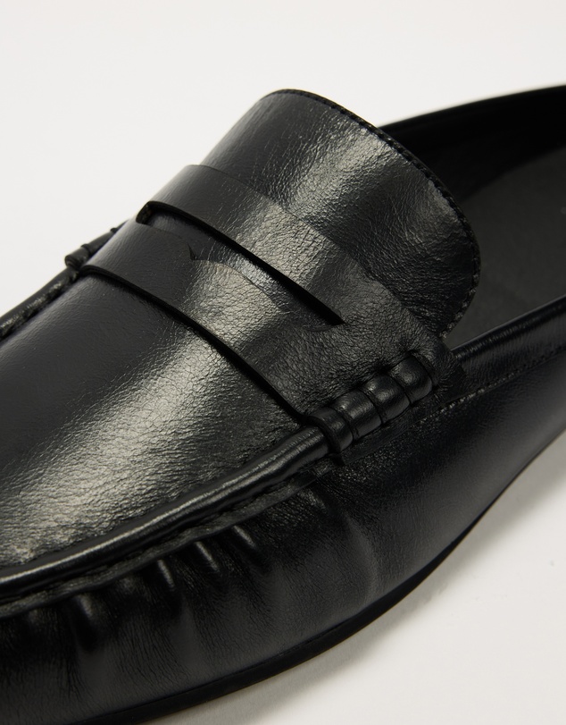 AERE - Slip On Leather Loafers - Women's