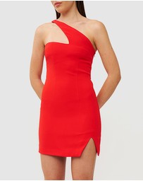 BY JOHNNY. - Sharp One Shoulder Mini Dress