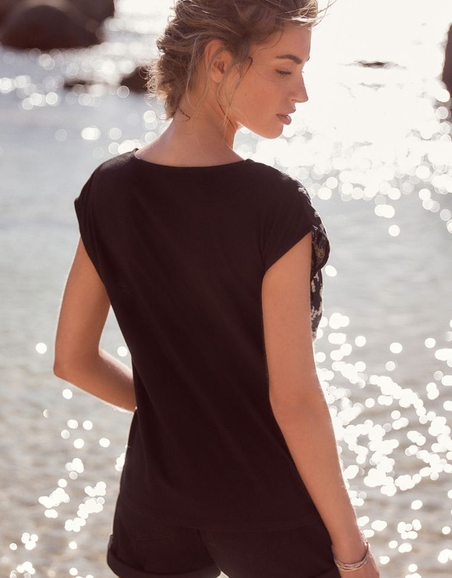 NEXT - Broderie Short Sleeve Top