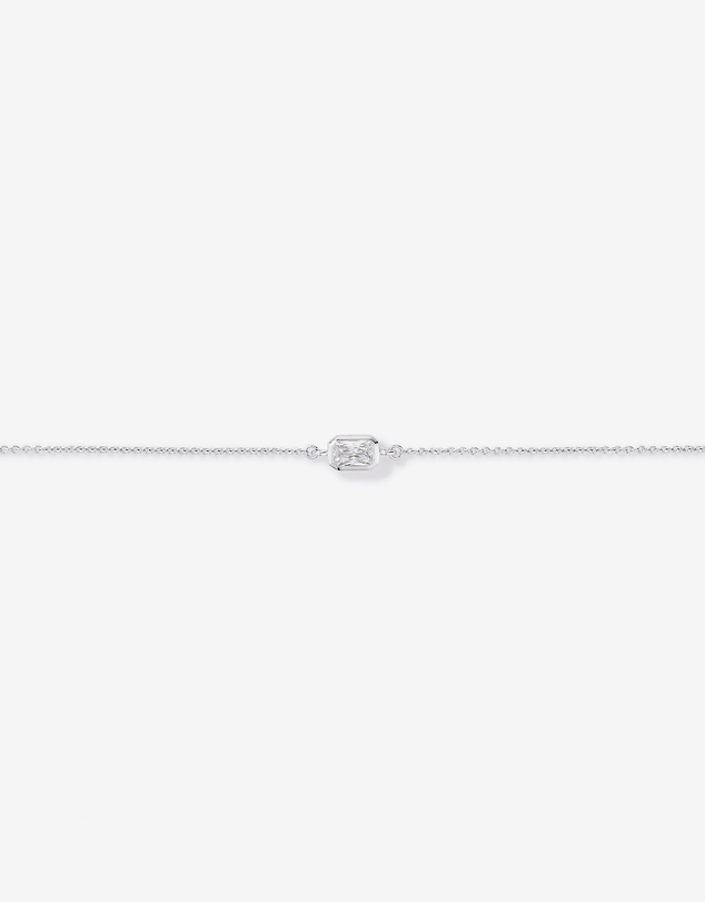 Michael Hill - 19cm Radiant-Cut Cubic Zirconia Bracelet and Stud Earring Gift Set in Sterling Silver