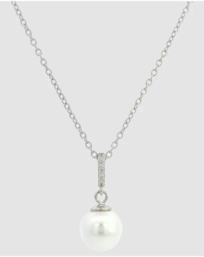 Georgini - Georgini Adagio Effortless Glow Pearl Pendant Silver