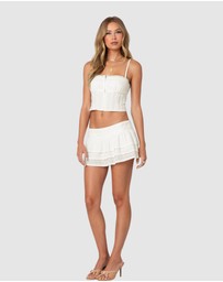 EDIKTED - Josslyn Linen Look Tank Top