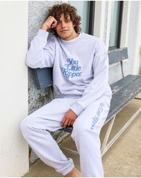 Skwosh - You Little Ripper Sweat Pant in Grey Marle
