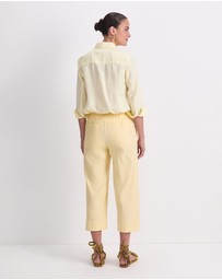 Sportscraft - Rosa Crop Linen Pant