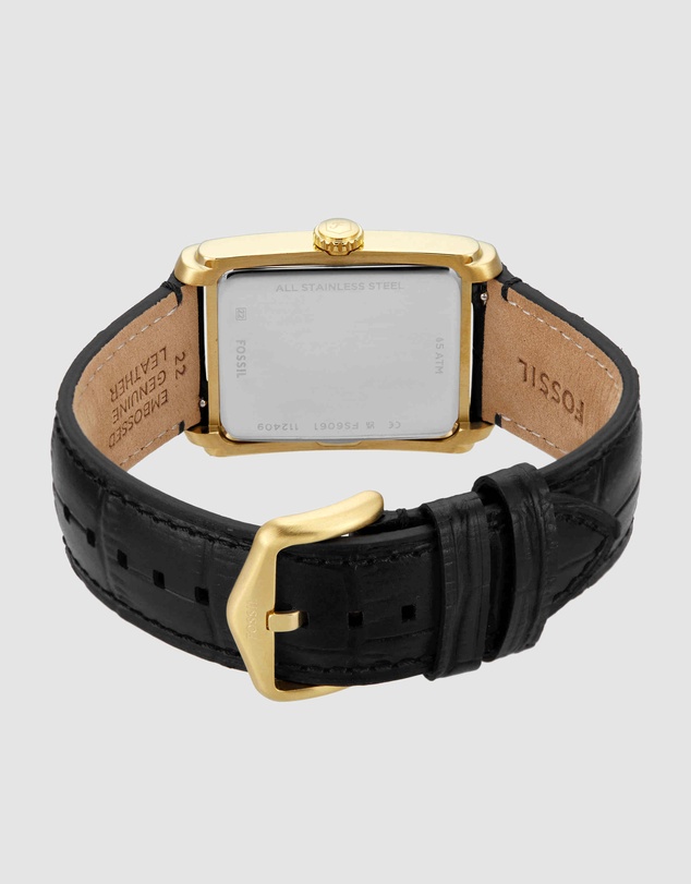 Fossil - Carraway Black Analogue Watch