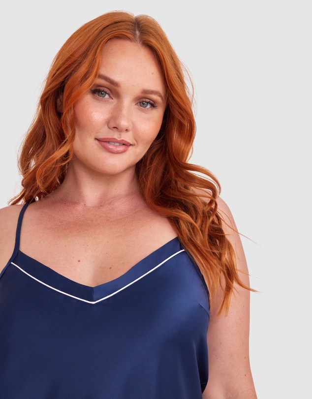 Bras N Things - Liquid Satin Cami - Navy