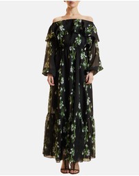 Cynthia Rowley - Off Shoulder Silk Maxi Dress