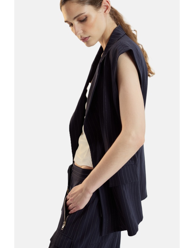 Cynthia Rowley - Oversized Double Breasted Vest