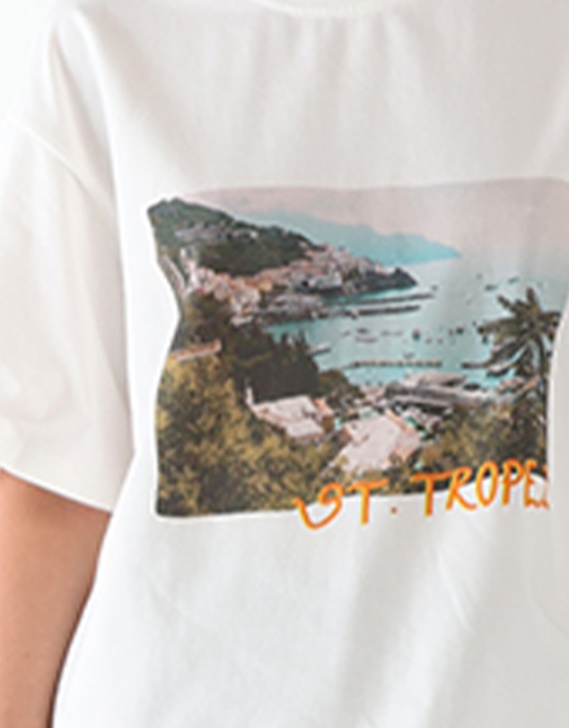 Lost in Lunar  - St Tropez Postcard Tee