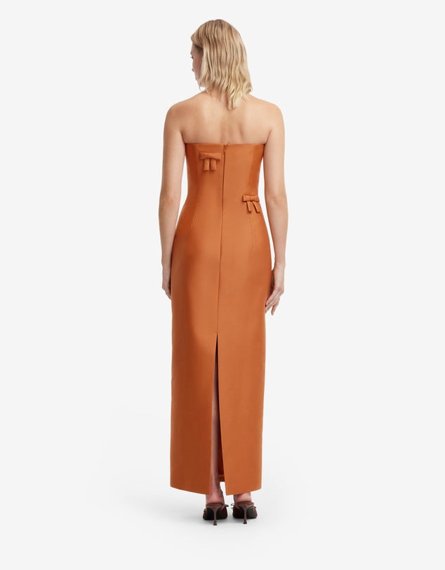 LEO LIN - Rayna Bow Bustier Maxi Dress