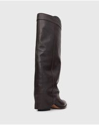 Betts - Winnie Leather Cuffed Knee Boots
