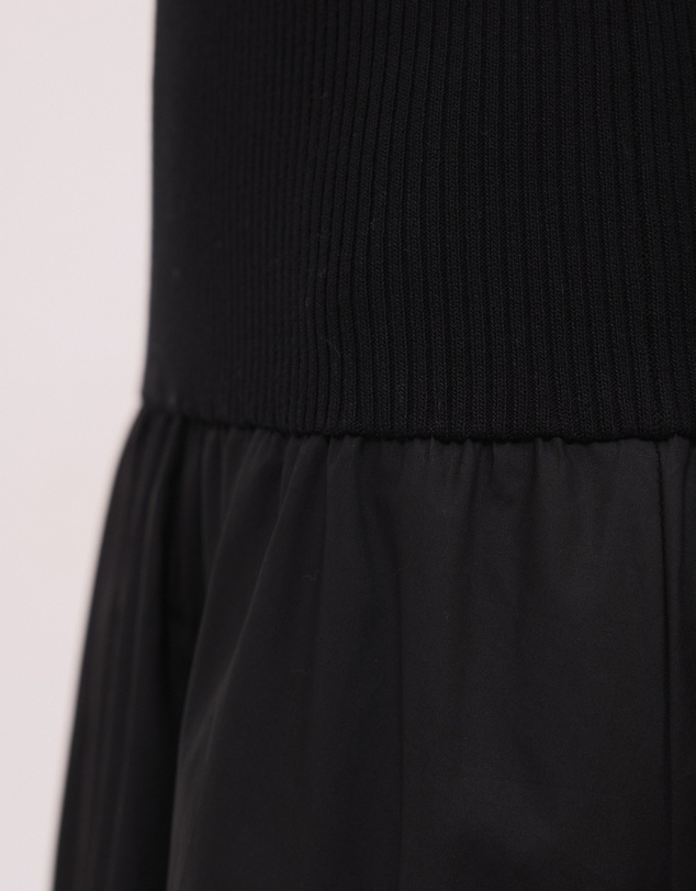 Calli - Ailani Contrast Fabric Halterneck Midi Dress