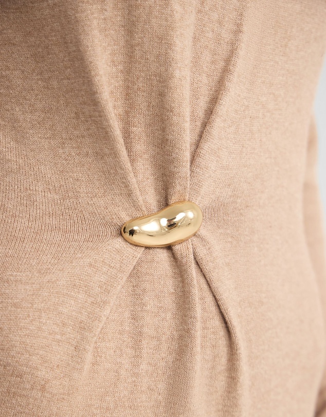 Oxford - Adelaide Knitted Dress With Brooch