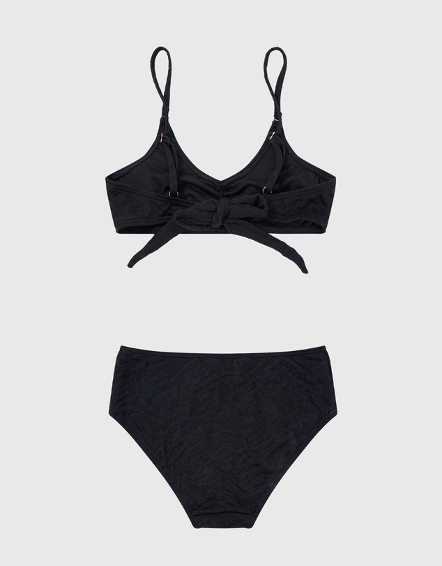 Aqua Blu Kids - Stepping Stones Black Active Bikini Set - Teens