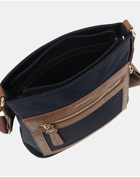 Pierre Cardin - Pierre Cardin RFID Lightweight Nylon Crossbody Bag