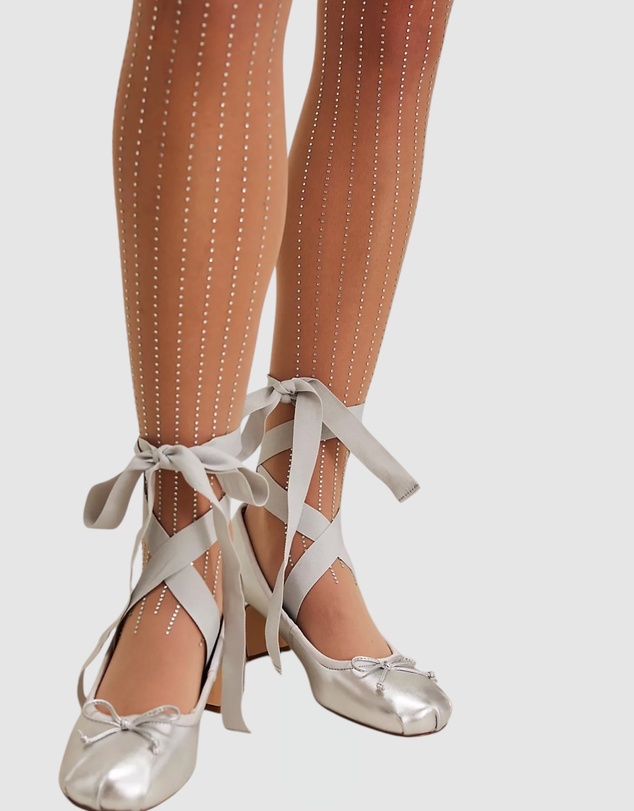 High Heel Jungle - Linear Crystal Tights