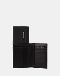 Pierre Cardin - Pierre Cardin Rustic Leather Men's Bi-Fold Flap Wallet