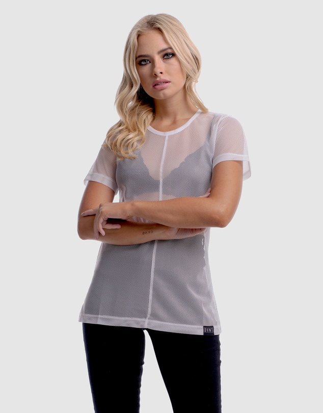 DVNT - Sheer Boyfriend-Cut Top