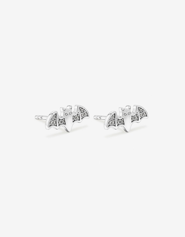 Michael Hill - Bat Halloween Stud Earrings with Cubic Zirconia in Sterling Silver