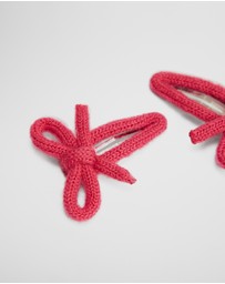 Country Road - Knit Bow Clip Pack Of 2