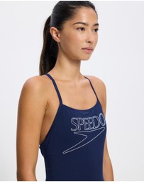 Speedo - Classic Logo Thinstrap One Piece