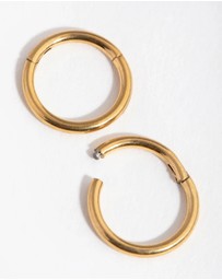 Lovisa - 24 Carat Gold Plated Surgical Steel Fine 8mm Sleeper Earrings