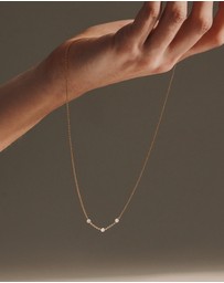 SAINT VALENTINE - Floating Stone Necklace - Gold