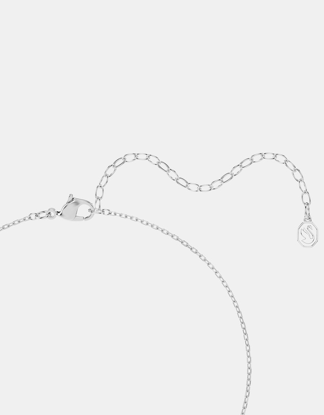 Swarovski - Una Angelic Pendant, Cushion Cut, White, Rhodium Plated