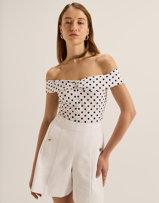 Review - Tia Spot Knot Top