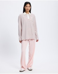 adidas Originals - Striped Oversized LS Polo