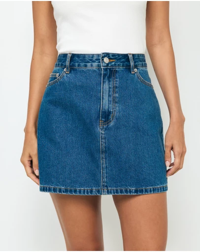 AERE - Bexley Denim Mini Skirt