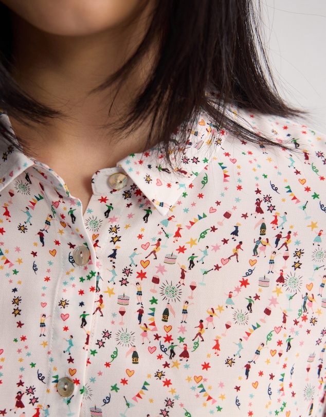 Oxford - Poppy Printed Blouse