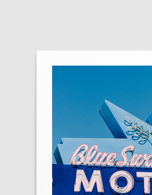 Olive et Oriel - Blue Swallow Motel by Bethany Young Art Print