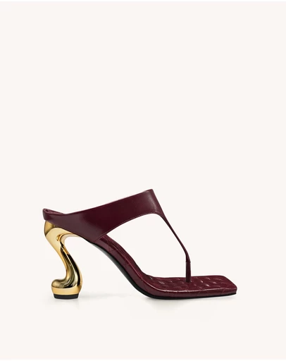JW PEI - Hannah Quilted Thong Heel Mules