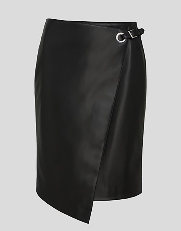 Karl Lagerfeld - Faux Leather Skirt