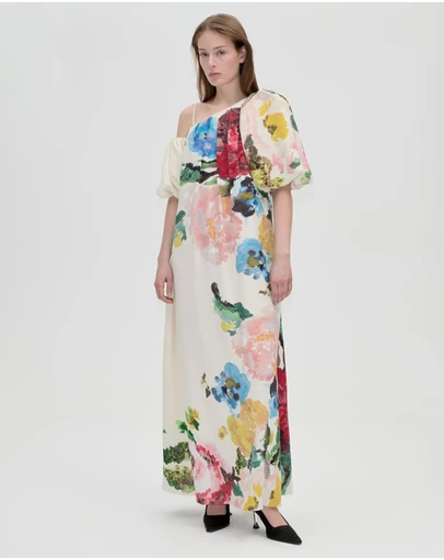 Stine Goya - Light Crepe Dropped Shoulder Dress