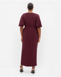 City Chic - Braelynn Drape Maxi Dress