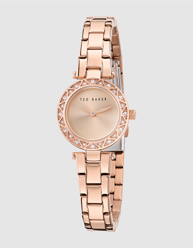 Ted Baker - Jolyye Crystal 24mm Rose Gold-Tone Bracelet Watch