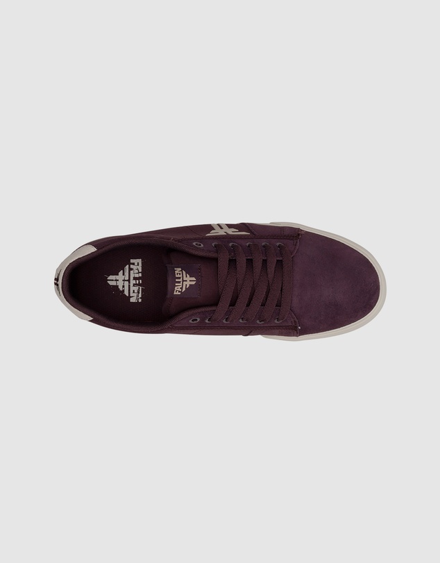 Fallen Footwear - Fallen Footwear Bomber Suede/Cotton Men Shoes Wine/Bone