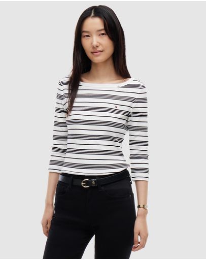 Broken Stripe Ecru & Black