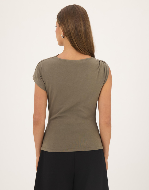 Atmos&Here - Freya One Shoulder Bead Draped Top