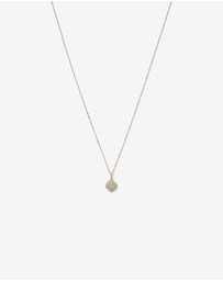 Michael Hill - 0.30 Carat TW Cushion Shaped Diamond Cluster Pendant Necklace in 10kt Yellow Gold