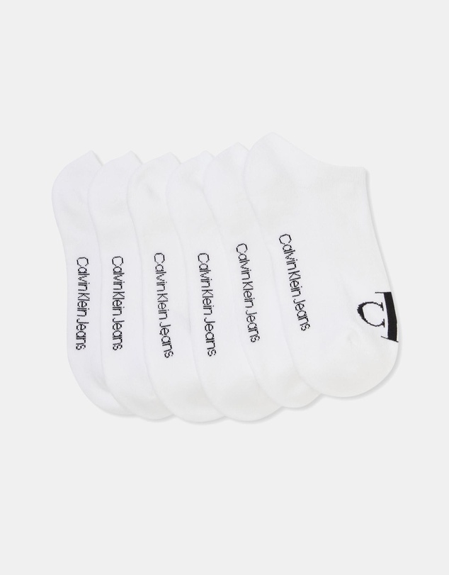 Calvin Klein - 6-Pack CK Monogram Low Cut Socks