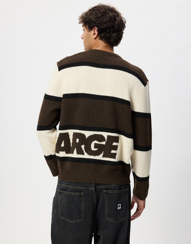 X-Large - Italic Stripe Knit Sweater