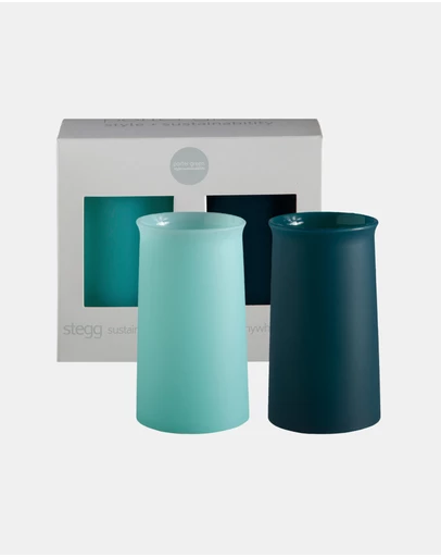 porter green - stegg | silicone unbreakable highball glasses