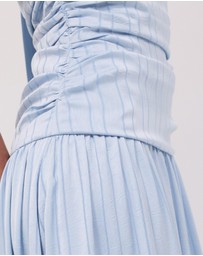 Calli - Sayer Satin Midi Halter Dress