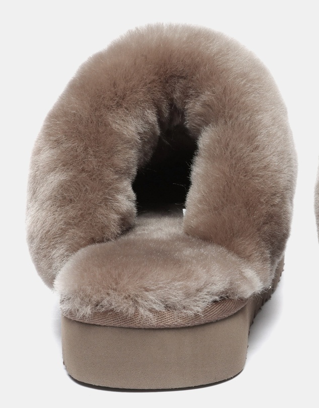 EVERAU - Australian Shepherd Ugg Muffin Slipper Special Cow Suede Upper House Shoes