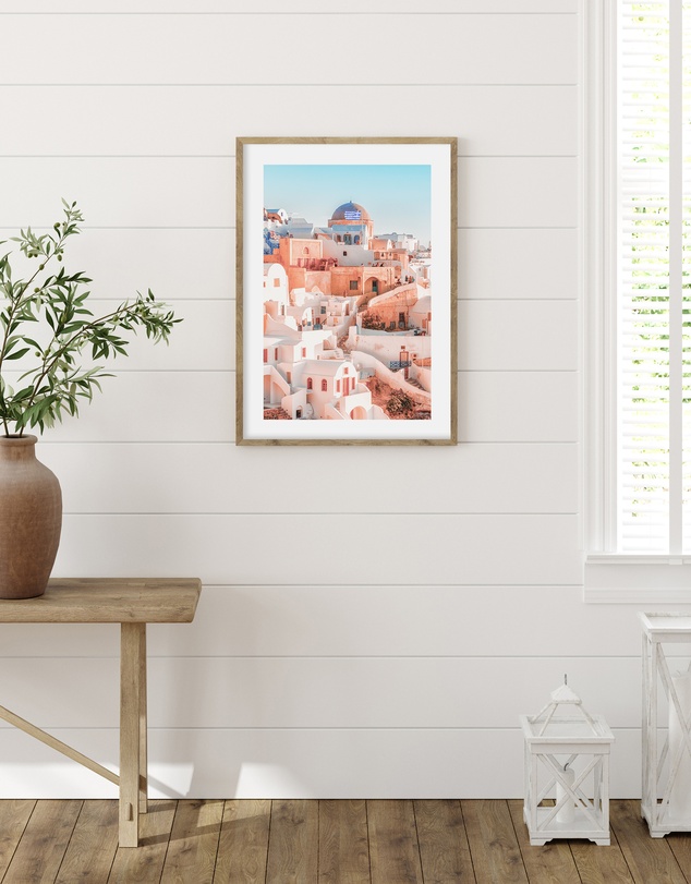 Olive et Oriel - Santorini Sunsets I Art Print