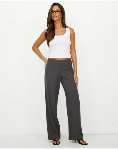Dazie - Glow Up Low Rise Tailored Pants